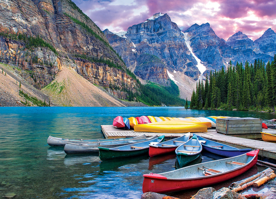 Puzzle: HDR Photography - Canoes on the Lake - for just $19.99! 