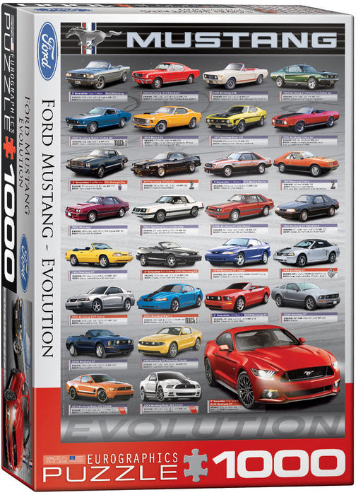 Puzzle: Automotive Evolution Charts - Ford Mustang Evolution - for just $19.99! 