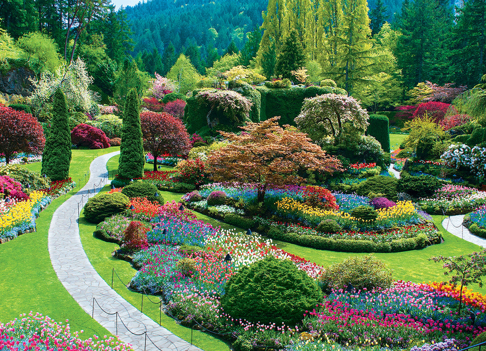 Puzzle: Scenic Photography - The Butchart Gardens Sunken Garden - for just $19.99! 