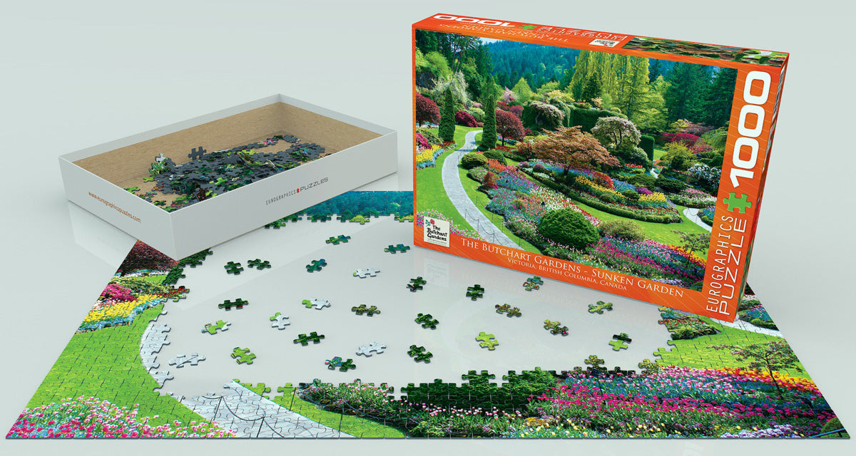 Puzzle: Scenic Photography - The Butchart Gardens Sunken Garden - for just $19.99! 