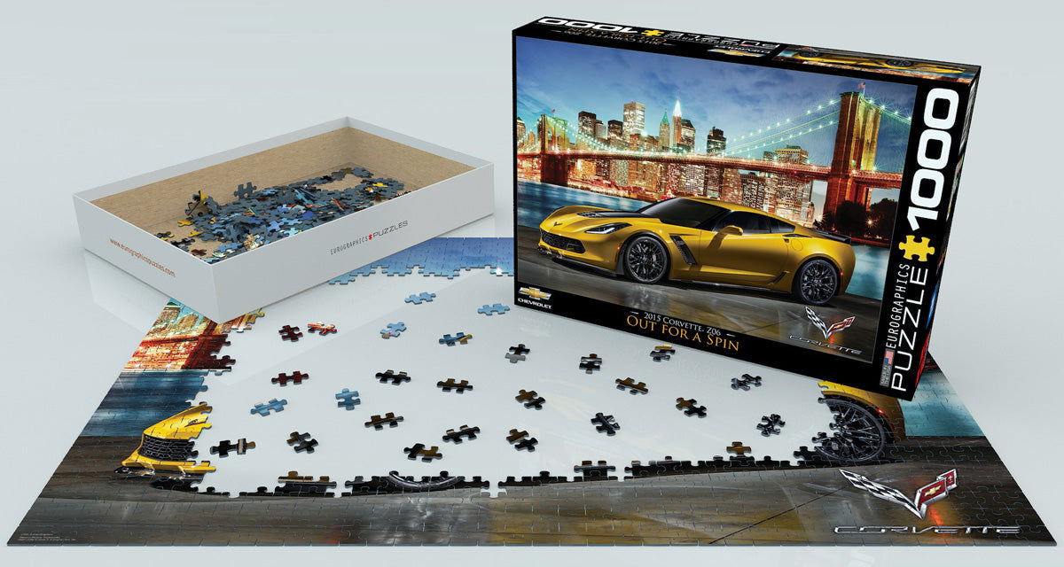 Puzzle: American Car Classics - 2015 Corvette Z06 Out for a Spin - for just $19.99! 