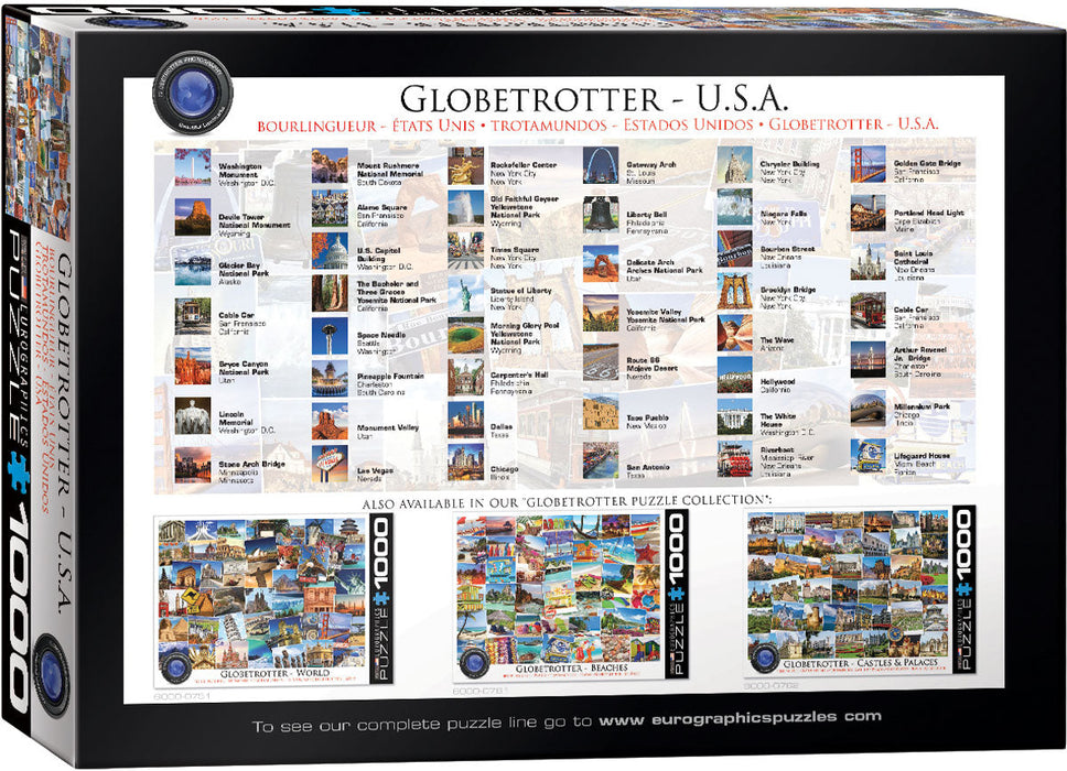 Puzzle: The Globetrotter Collection - Globetrotter USA - for just $19.99! 