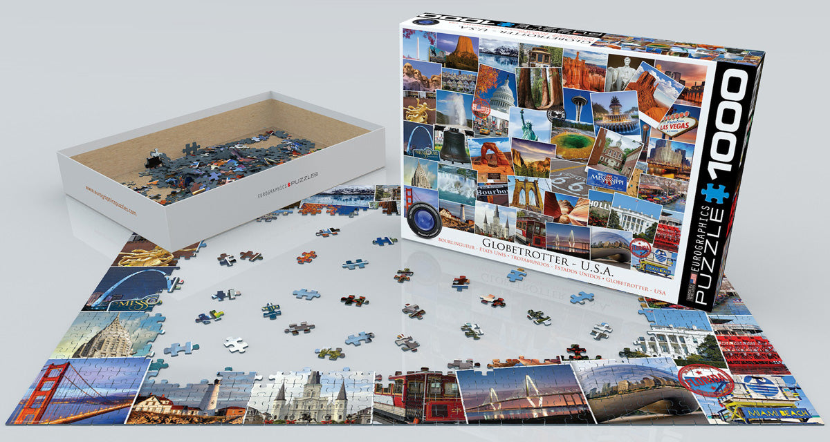 Puzzle: The Globetrotter Collection - Globetrotter USA - for just $19.99! 