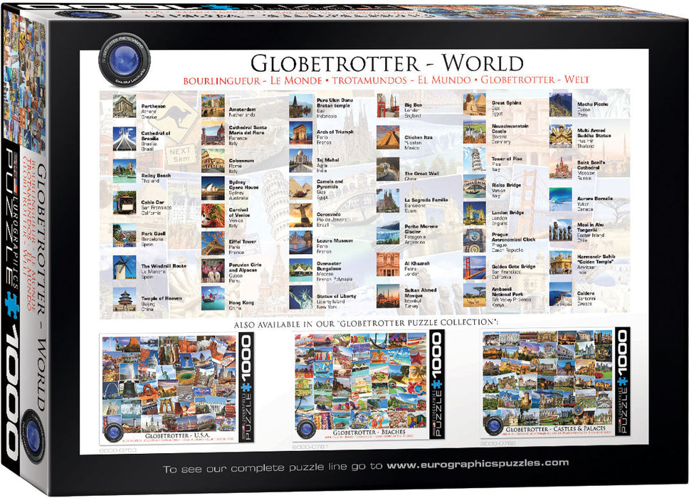 Puzzle: The Globetrotter Collection - Globetrotter World - for just $19.99! 