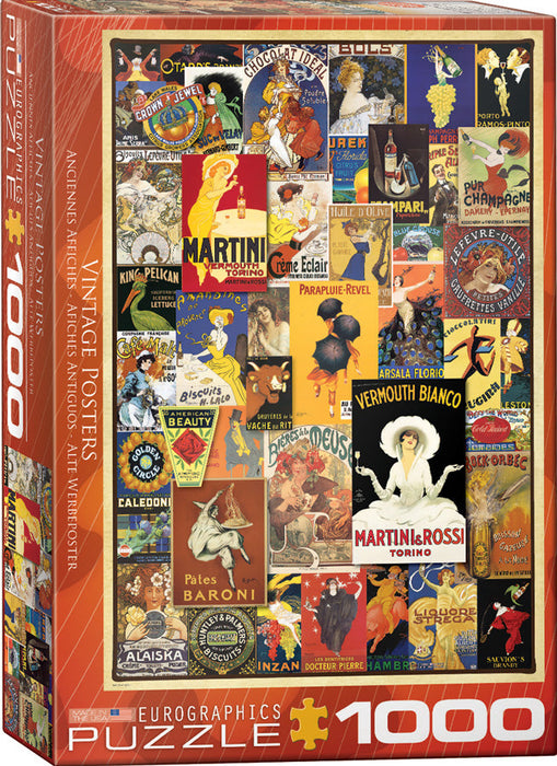 Puzzle: Vintage Art Collages - Vintage Posters - for just $19.99! 
