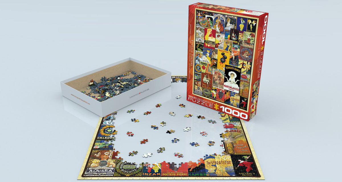 Puzzle: Vintage Art Collages - Vintage Posters - for just $19.99! 