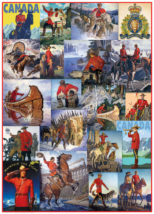Puzzle: Canadian Vintage Art - RCMP Collage - for just $19.99! 