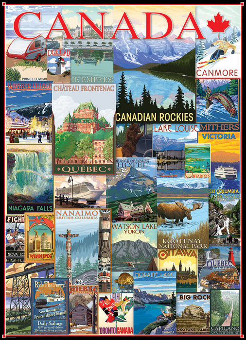 Puzzle: Canadian Vintage Art - Travel Canada Vintage Posters - for just $19.99! 