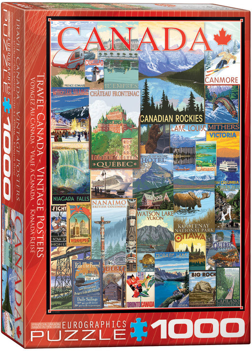 Puzzle: Canadian Vintage Art - Travel Canada Vintage Posters - for just $19.99! 