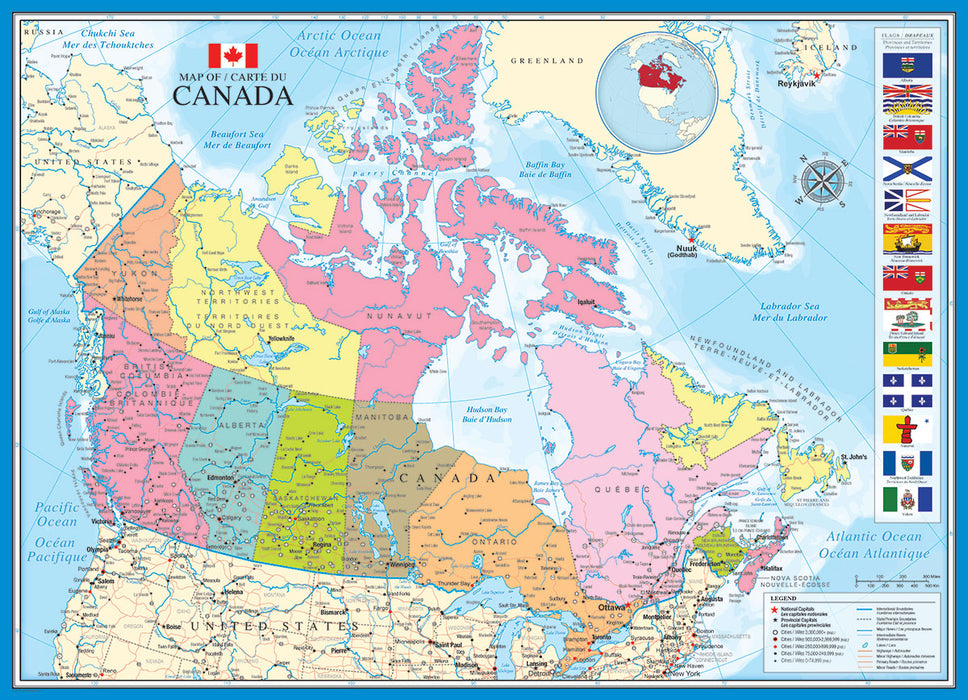 Puzzle: Maps & Flags - Map of Canada - for just $19.99! 