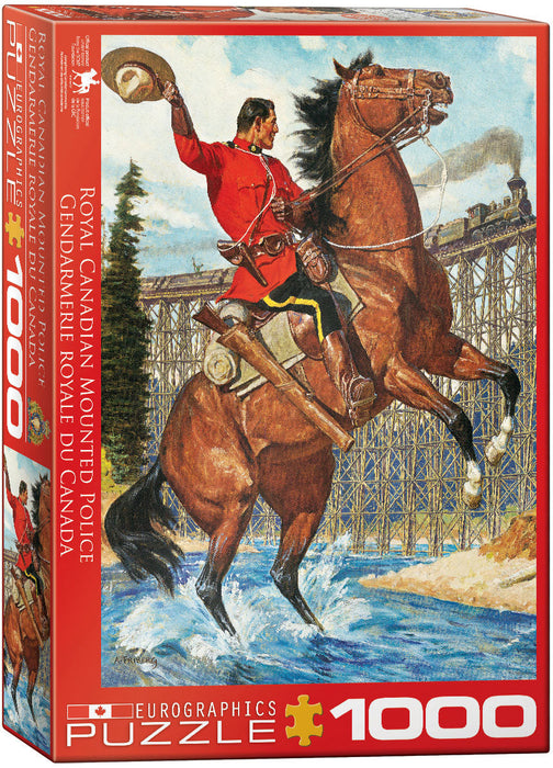 Puzzle: Canadian Vintage Art - RCMP Train Salute - for just $19.99! 