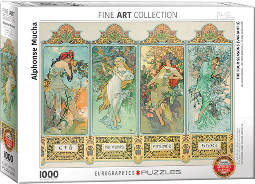 Puzzle: Fine Art Masterpieces - The Four Seasons (Variant 3) by Alphonse Mucha - for just $19.99! 