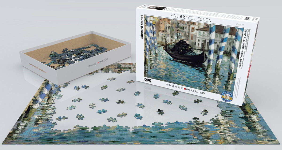 Puzzle: Fine Art Masterpieces - The Grand Canal of Venice (Blue Venice) by Edouard Manet - for just $19.99! 