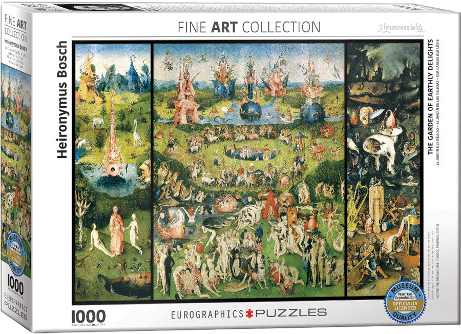 Puzzle: Fine Art Masterpieces - The Garden of Earthly Delights by Heironymus Bosch - for just $19.99! 