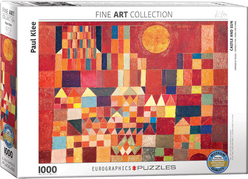 Puzzle: Fine Art Masterpieces - Castle and Sun by Paul Klee - for just $19.99! 