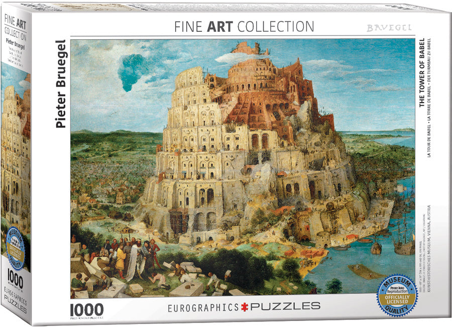 Puzzle: Fine Art Masterpieces - The Tower of Babel by Pieter Bruegel - for just $19.99! 