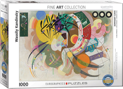 Puzzle: Fine Art Masterpieces - Dominant Curve by Wassily Kandinsky - for just $19.99! 
