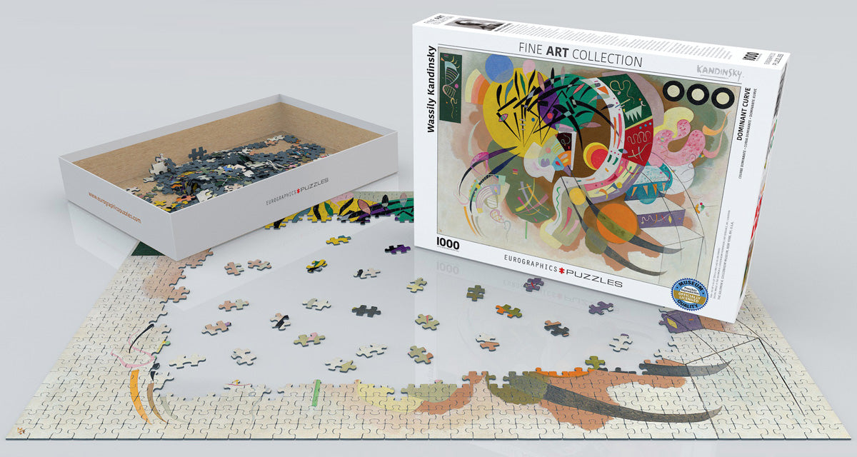 Puzzle: Fine Art Masterpieces - Dominant Curve by Wassily Kandinsky - for just $19.99! 