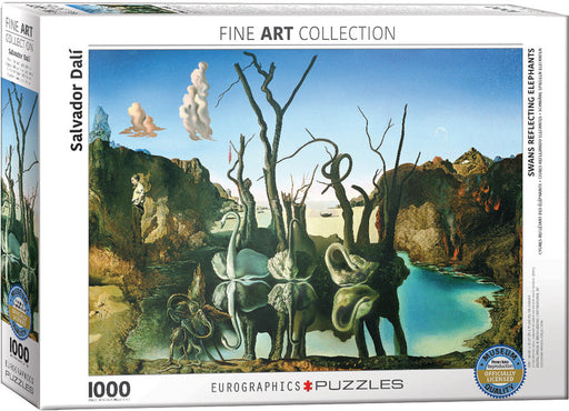 Puzzle: Fine Art Masterpieces - Swans Reflecting Elephants by Salvador Dalí - for just $19.99! 