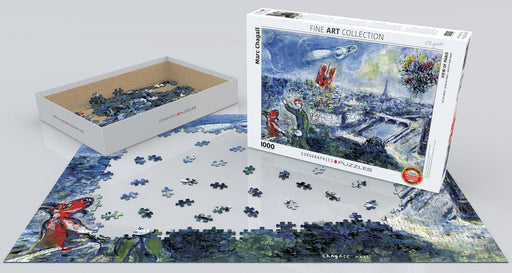 Puzzle: Fine Art Masterpieces - Le Bouquet de Paris by Marc Chagall - for just $19.99! 