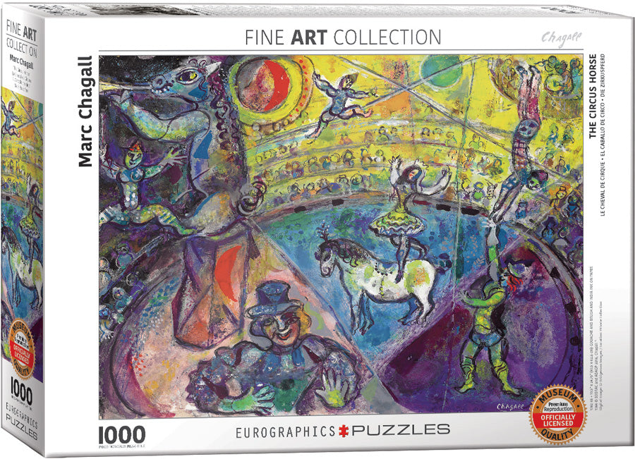 Puzzle: Fine Art Masterpieces - The Circus Horse by Marc Chagall - for just $19.99! 