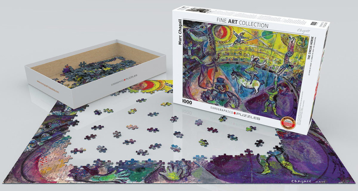Puzzle: Fine Art Masterpieces - The Circus Horse by Marc Chagall - for just $19.99! 