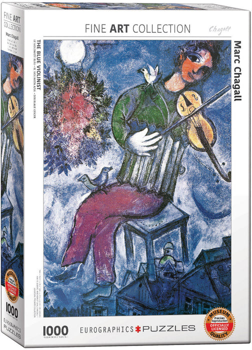 Puzzle: Fine Art Masterpieces - The Blue Violinist by Marc Chagall - for just $19.99! 
