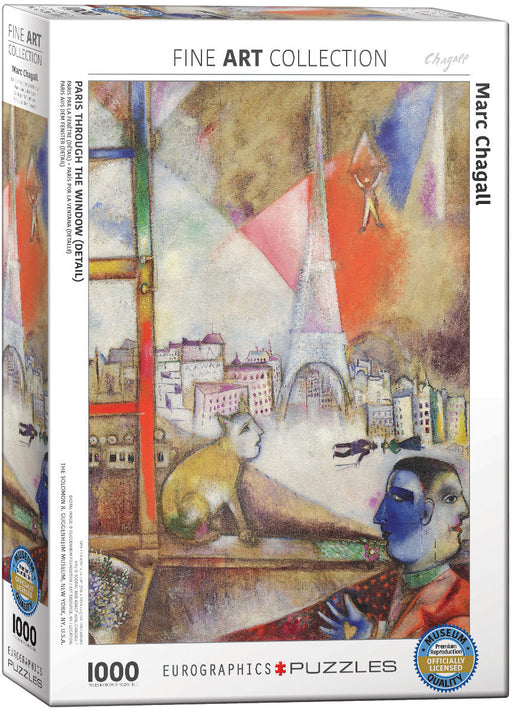 Puzzle: Fine Art Masterpieces - Paris through the Window (Detail) by Marc Chagall - for just $19.99! 