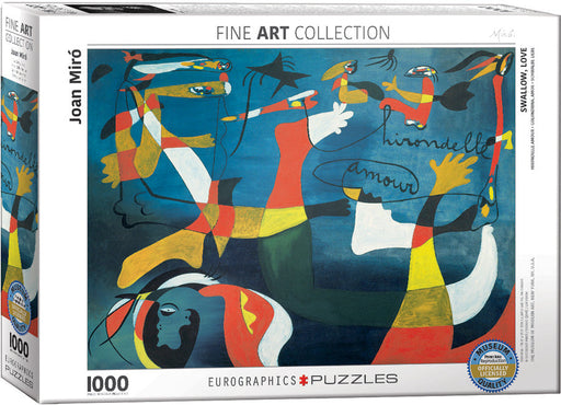 Puzzle: Fine Art Masterpieces - Swallow Love by Joan Miró - for just $19.99! 