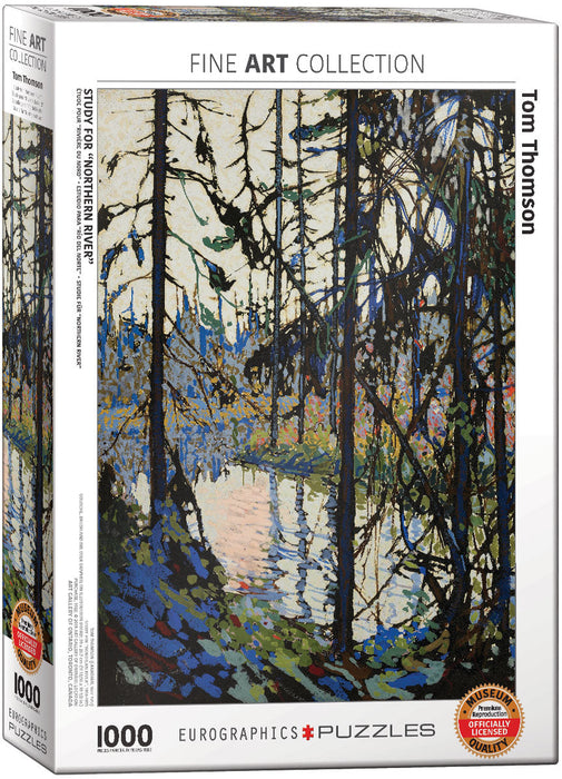 Puzzle: Fine Art Masterpieces - Study for Northern River by Tom Thomson - for just $19.99! 