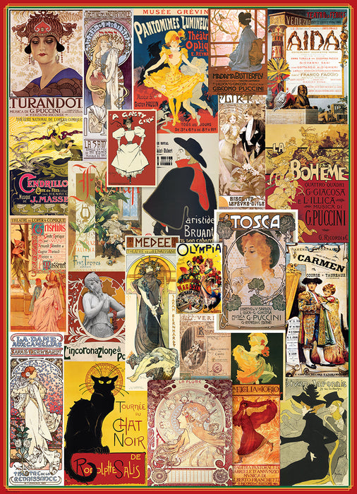 Puzzle: Vintage Art Collages - Theater & Opera Vintage Posters - for just $19.99! 