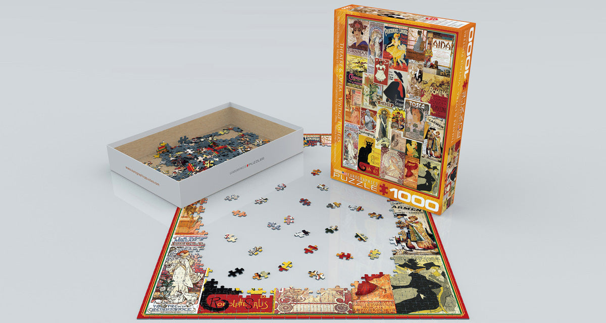 Puzzle: Vintage Art Collages - Theater & Opera Vintage Posters - for just $19.99! 