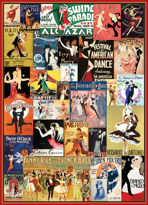 Puzzle: Vintage Art Collages - Ballroom Dancing - for just $19.99! 