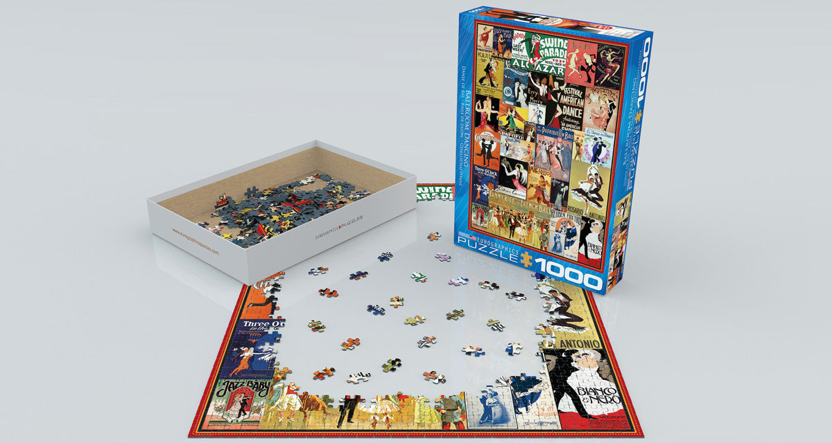 Puzzle: Vintage Art Collages - Ballroom Dancing - for just $19.99! 