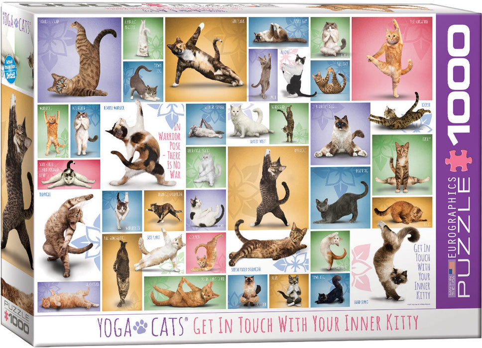 Puzzle: Yoga Dogs & Cats Collection - Yoga Cats - for just $19.99! 