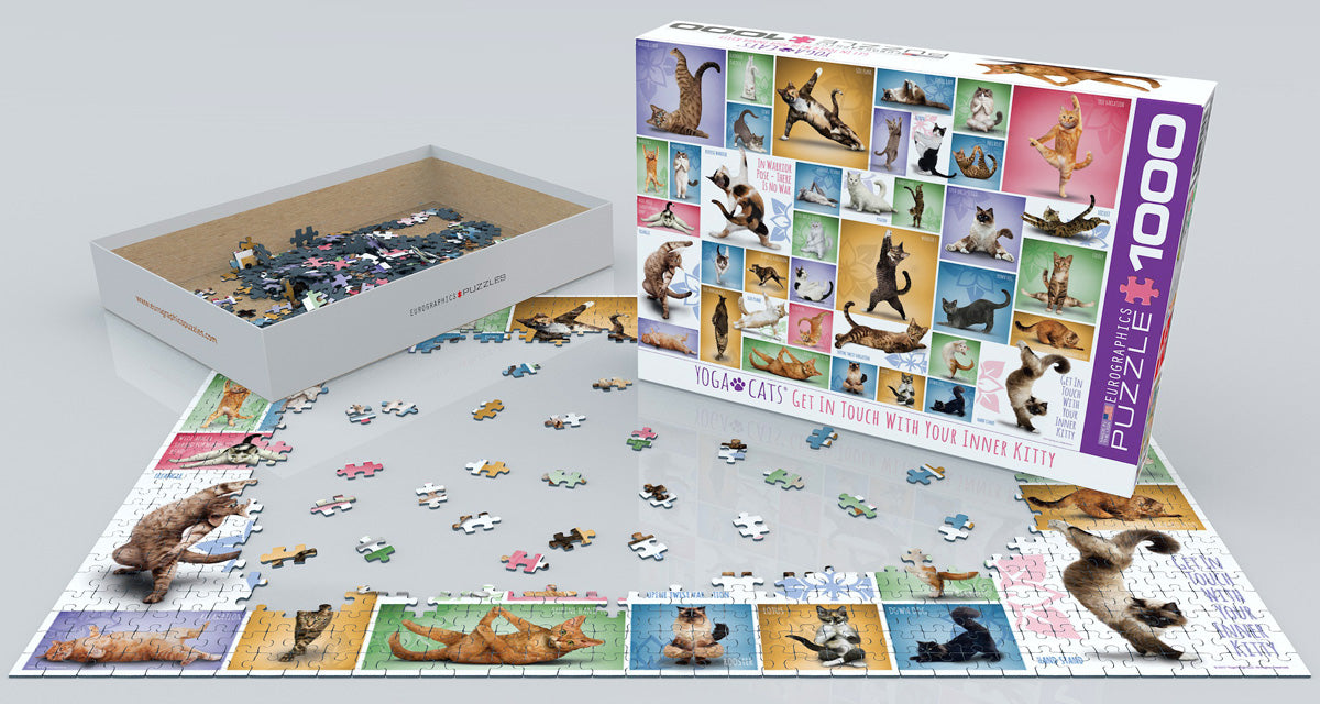 Puzzle: Yoga Dogs & Cats Collection - Yoga Cats - for just $19.99! 