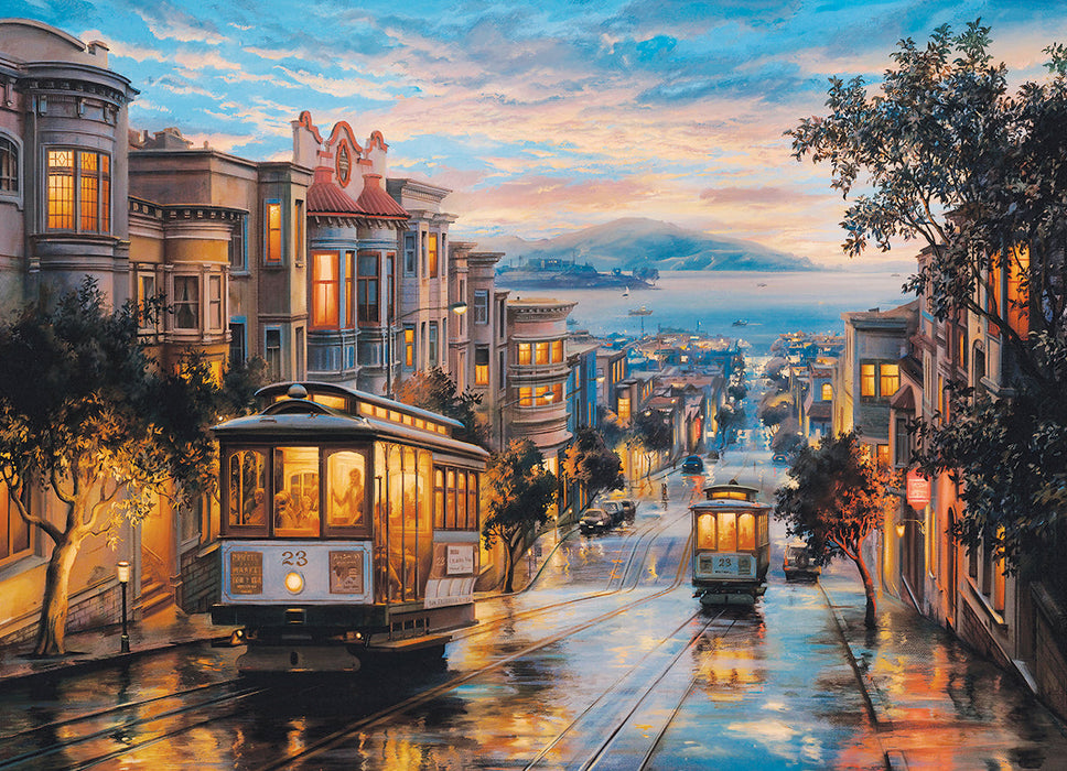 Puzzle: Artist Series - San Francisco Cable Car Heaven by Eugene Lushpin - for just $19.99! 