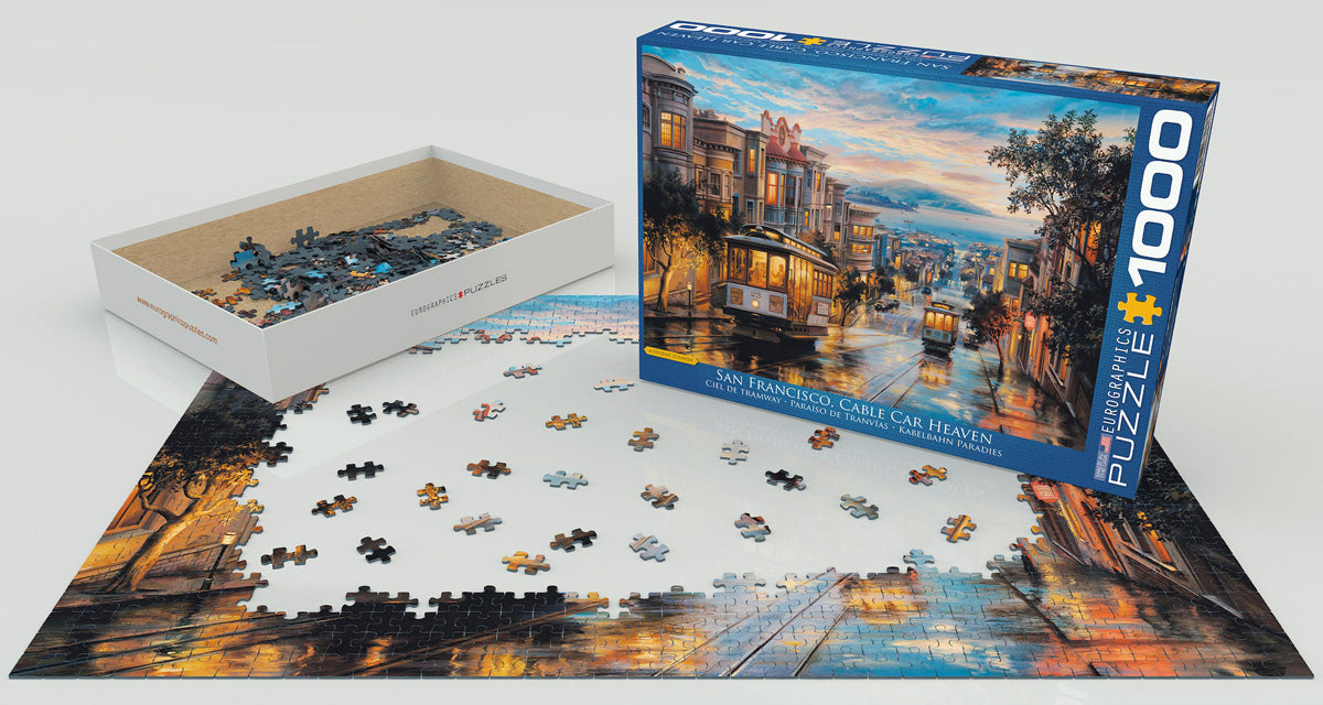 Puzzle: Artist Series - San Francisco Cable Car Heaven by Eugene Lushpin - for just $19.99! 