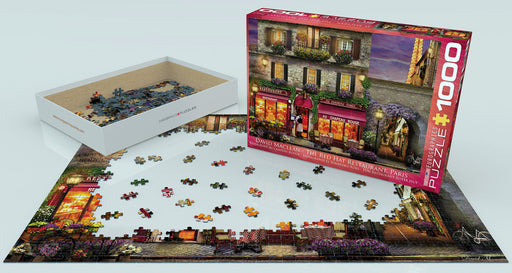 Puzzle: Artist Series - The Red Hat Restaurant Paris by David Mc Lean - for just $19.99! 