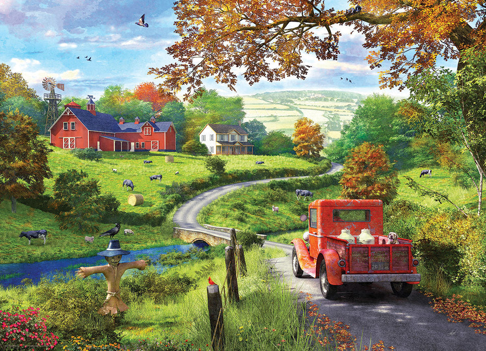 Puzzle: Vibrant Scenery Collection - The Country Drive by Dominic Davison - for just $19.99! 