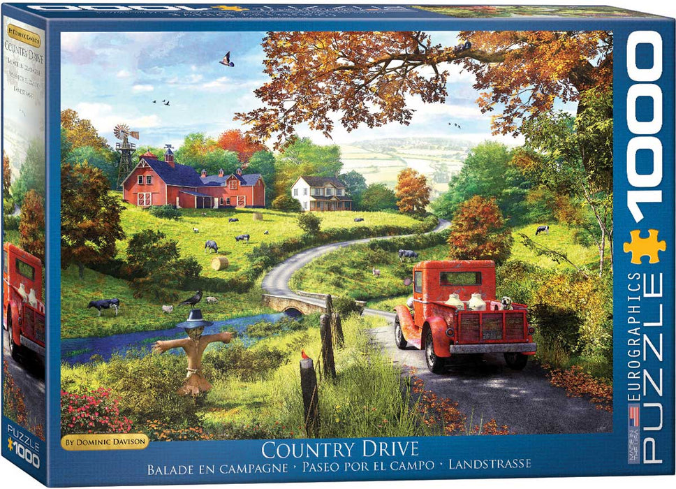 Puzzle: Vibrant Scenery Collection - The Country Drive by Dominic Davison - for just $19.99! 