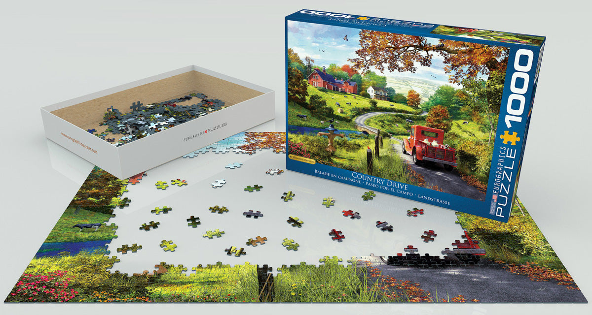 Puzzle: Vibrant Scenery Collection - The Country Drive by Dominic Davison - for just $19.99! 