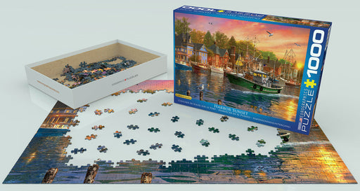 Puzzle: Artist Series - Harbor Sunset by Dominic Davison - for just $19.99! 