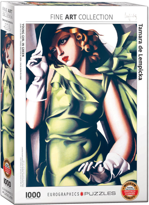 Puzzle: Fine Art Masterpieces - Young Girl in Green by Tamara de Lempicka - for just $19.99! 