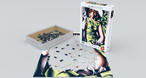 Puzzle: Fine Art Masterpieces - Young Girl in Green by Tamara de Lempicka - for just $19.99! 