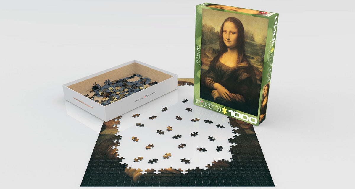 Puzzle: Fine Art Masterpieces - Mona Lisa by Leonardo da Vinci - for just $19.99! 