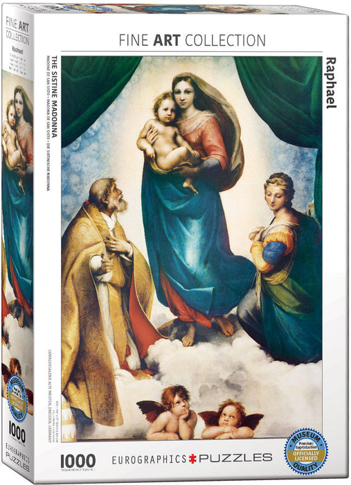 Puzzle: Fine Art Masterpieces - Sistine Madonna (Detail) by Raphael - for just $19.99! 