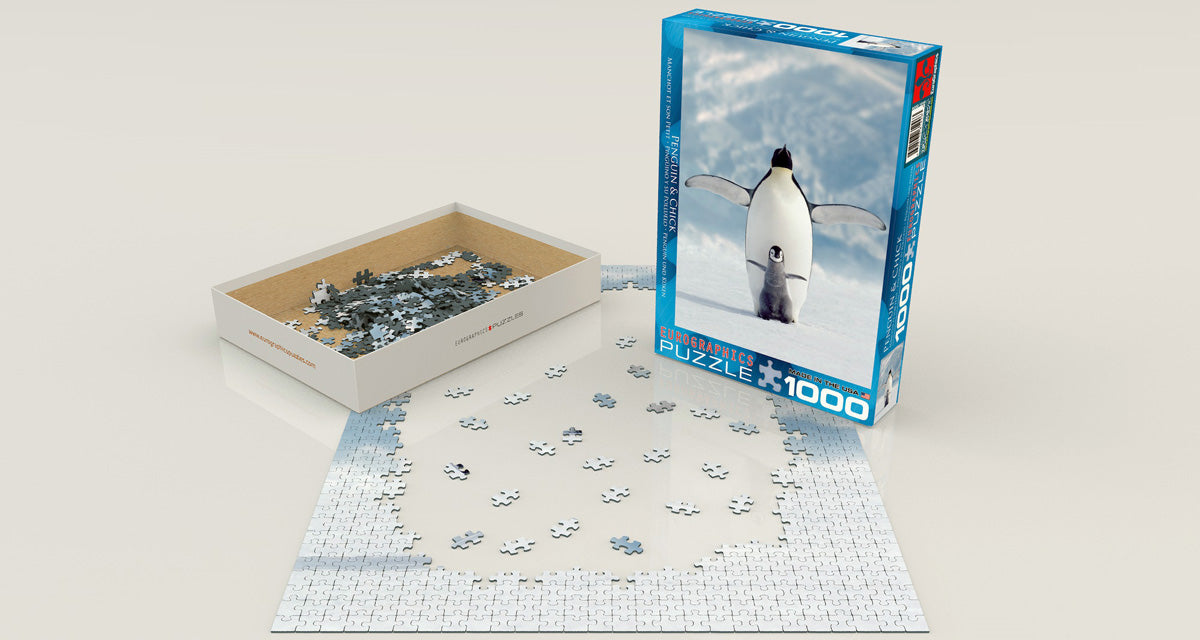 Puzzle: Animal Life Photography - Penguin & Chick - for just $19.99! 