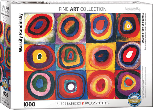 Puzzle: Fine Art Masterpieces - Colour Study of Squares by Wassily Kandinsky - for just $19.99! 
