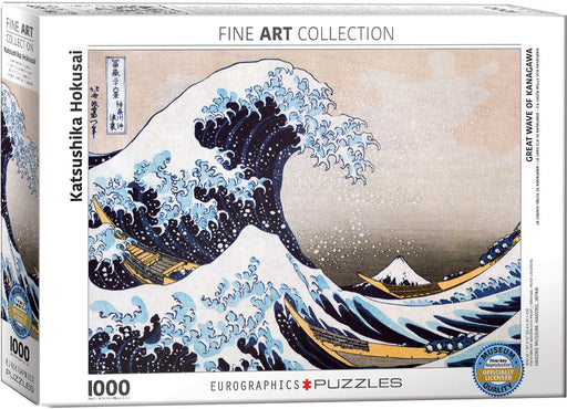 Puzzle: Fine Art Masterpieces - Great Wave of Kanagawa by Katsushika Hokusai - for just $19.99! 